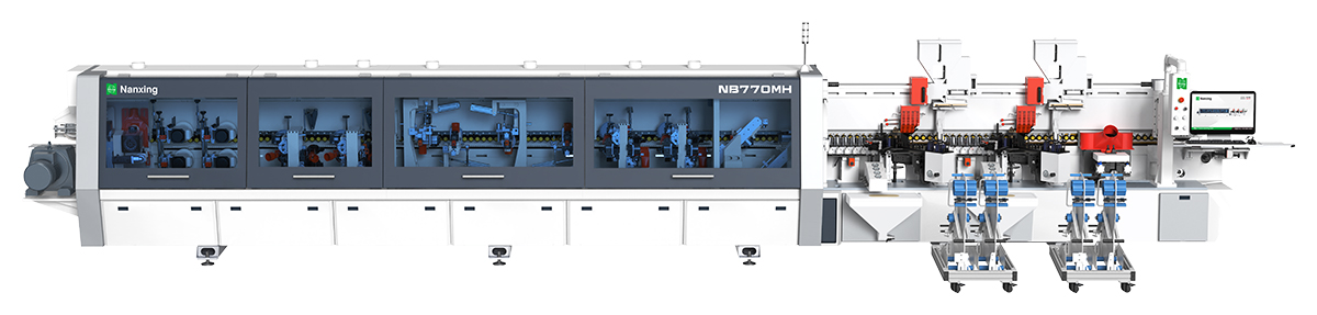 NB770MH. Высокоскоростной кромкооблицовочный станок на ремне