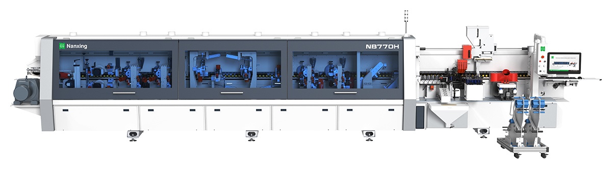 NB770H. Высокоскоростной кромкооблицовочный станок на ремне